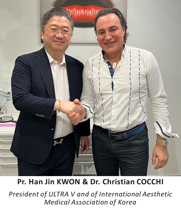 Le Dr Cocchi et le Président d'ULTRA V, créateur de ULTRACOL